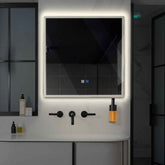 Specchio LED Quadrato | Pulsanti touch | Funzione anti-appannamento | Luce bianca neutra - Reyze Serie Edge Modello 1